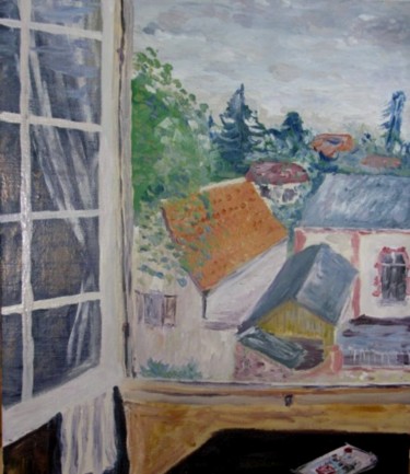 Malerei mit dem Titel "Ecole" von Jean Charles Coffin, Original-Kunstwerk, Öl