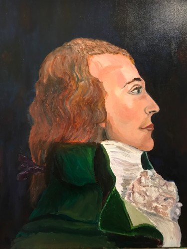 Painting titled "Charles 1750" by Jean Charles Coffin, Original Artwork, Oil