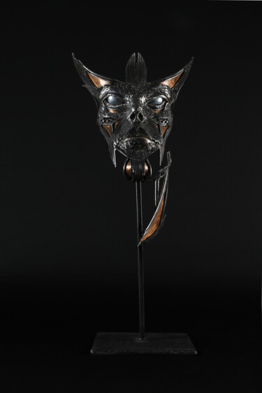 Skulptur mit dem Titel "Loki" von Jean-Christophe Cronel (JC Cronel), Original-Kunstwerk, Metalle