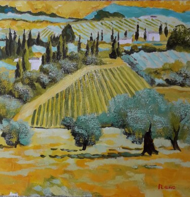 Pintura titulada "olivier l oulibo" por Jean Claude Darroussat, Obra de arte original, Acrílico Montado en Bastidor de camil…