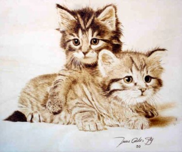 Artesanía titulada "Gatos" por Juan Carlos Gonzalez, Obra de arte original