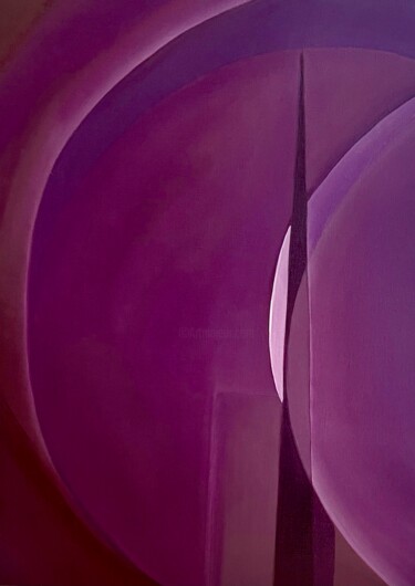 Peinture intitulée "Violet pérylène 2" par Jchadima, Œuvre d'art originale, Huile Monté sur Châssis en bois