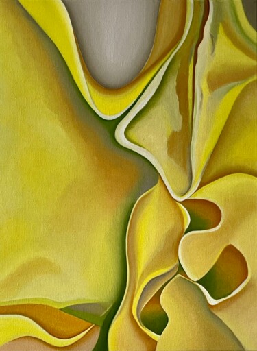 Peinture intitulée ""Mimosa de Paris" F…" par Jchadima, Œuvre d'art originale, Huile