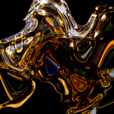 Цифровое искусство под названием "gilded mount" - John Chan, Подлинное произведение искусства, 2D Цифровая Работа
