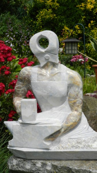 Skulptur mit dem Titel "FORG' HOM" von Jconte, Original-Kunstwerk