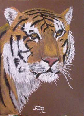 Peinture intitulée "Tigre" par Jacques Copp, Œuvre d'art originale