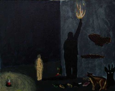 Peinture intitulée "La révolte des ombr…" par Jacques Copp, Œuvre d'art originale