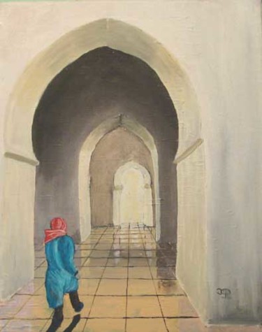 Peinture intitulée "Porte au Maroc" par Jacques Copp, Œuvre d'art originale