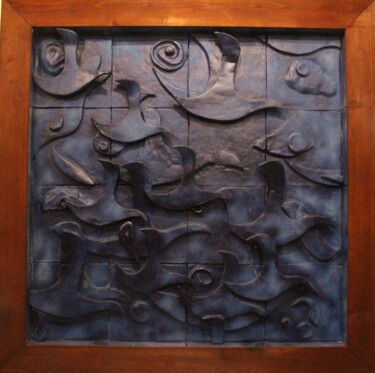 Sculpture titled "Migração" by Jorge Couto, Original Artwork, Ceramics