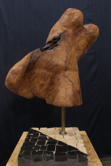 Sculpture titled ""The invention of b…" by Jorge Couto, Original Artwork, Wood