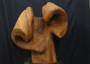 Sculpture titled ""The fall of an ang…" by Jorge Couto, Original Artwork, Wood