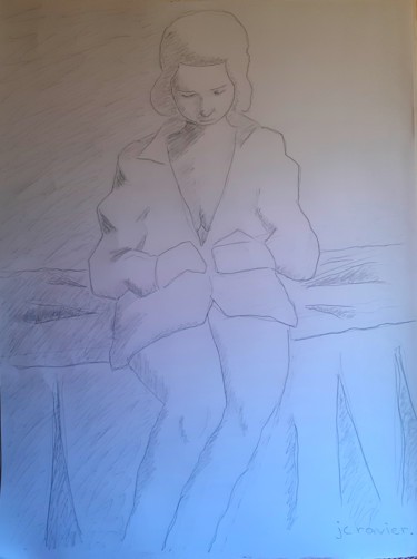 Dessin intitulée "Habillage, déshabil…" par Jean Christophe Ravier, Œuvre d'art originale, Crayon