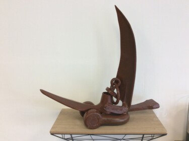 Sculpture titled "Voilier corsaire" by Jean Claude Sanna, Original Artwork