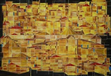Painting titled "Shapes" by Jose Carlos Sarmento, Original Artwork, Oil
