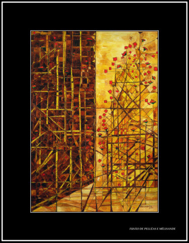 Malerei mit dem Titel "FUSÃO DE PELLEAS E…" von Sarmento, Original-Kunstwerk, Acryl