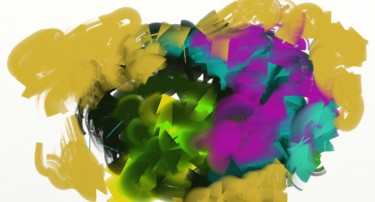 Arts numériques intitulée "soleil-et-fleures.j…" par Jdm, Œuvre d'art originale, Peinture numérique