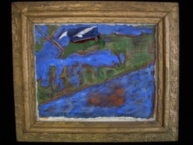 Painting titled "Dessert Island" by Janet Decker Yanez, Original Artwork