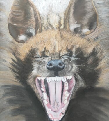 Drawing titled "felin3" by Jean Alvarez, Original Artwork, Pastel