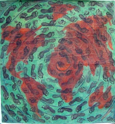 Peinture intitulée "VOYAGE" par Jean  Amos Blain, Œuvre d'art originale, Huile
