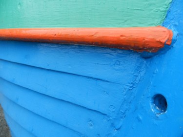 Photographie intitulée "La barque bleue, Ca…" par Le Livreur De Chats, Œuvre d'art originale