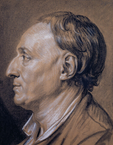 Drawing titled "Portrait de Denis D…" by Jean-Baptiste Greuze, Original Artwork, Chalk