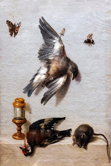 Ζωγραφική με τίτλο "Nature morte avec d…" από Jean-Baptiste Oudry, Αυθεντικά έργα τέχνης, Λάδι