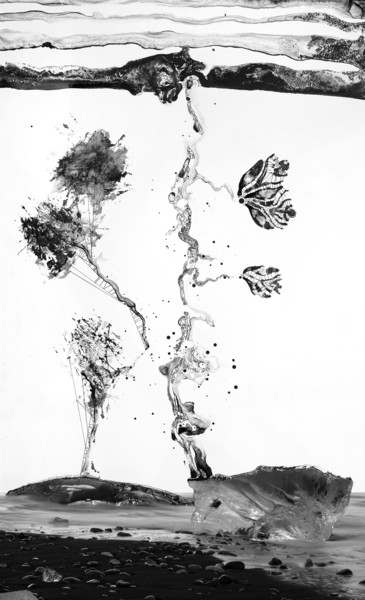 équilibre-3-ice.jpg Peinture intitulée "équilibre-3-ice.jpg" par Jean Belhomme, Œuvre d'art originale, Encre