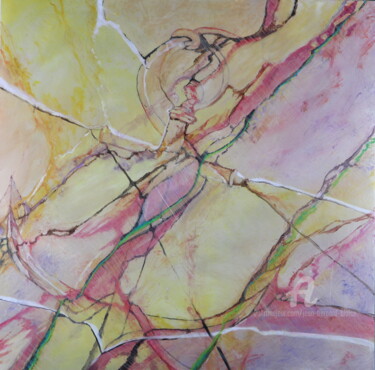 Pintura intitulada "ancre est dans le m…" por Jean Bernard Blaise, Obras de arte originais, Acrílico