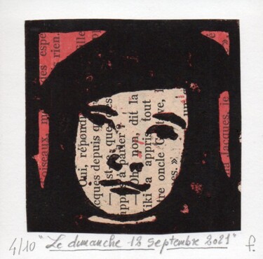 Gravures & estampes intitulée "Le dimanche 4 septe…" par Jean-Bernard Fenouillas, Œuvre d'art originale, Xylographie