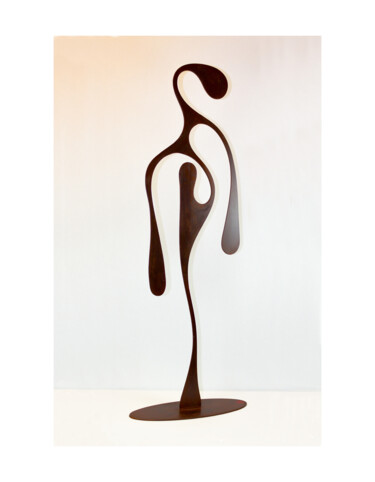 Skulptur mit dem Titel "Golem" von Jean-Bernard Legendre, Original-Kunstwerk, Metalle
