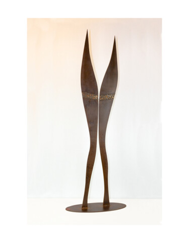 Skulptur mit dem Titel "Jambes Lames" von Jean-Bernard Legendre, Original-Kunstwerk, Metalle