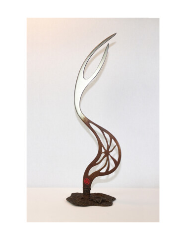 Sculpture titled "Emergence" by Jean-Bernard Legendre, Original Artwork, Metals