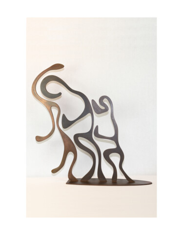 Sculpture titled "Sacrifice" by Jean-Bernard Legendre, Original Artwork, Metals