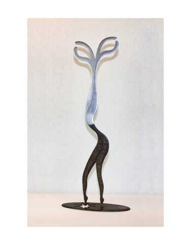 雕塑 标题为“Miroir” 由Jean-Bernard Legendre, 原创艺术品, 金属