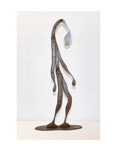 Sculpture titled "Lassitude" by Jean-Bernard Legendre, Original Artwork, Metals