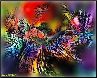 Digital Arts titled "BUTTERFLYCITYLO" by Jean Bosio, Original Artwork, Digital Painting