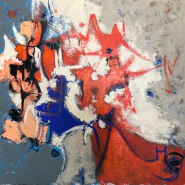 Картина под названием "Sans titre78" - Jean Brisé, Подлинное произведение искусства, Акрил Установлен на Деревянная рама для…