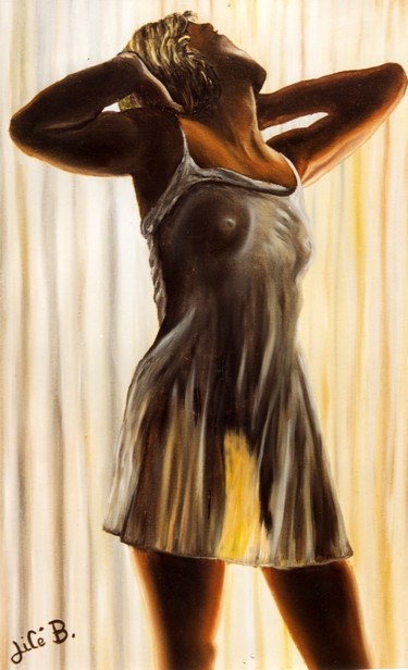 Painting titled "" Transparence "" by Jicé B., Original Artwork, Pastel