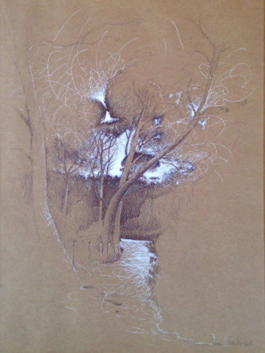 Desenho intitulada "La Courtade, sous-b…" por Jean-Charles Dutelle, Obras de arte originais, Tinta