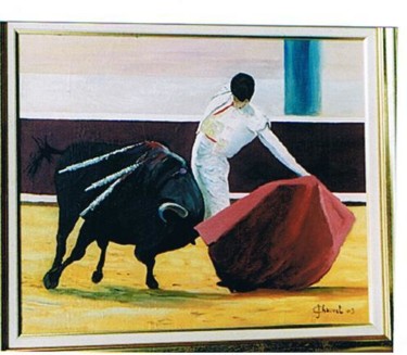 Peinture intitulée "Corrida V, El Juli" par Jean Chauvet, Œuvre d'art originale, Huile