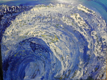 Peinture intitulée "The wave 1" par Jean-Christian Belcourt, Œuvre d'art originale, Acrylique