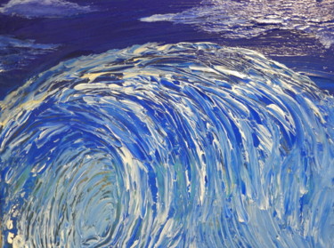 Peinture intitulée "The wave 2" par Jean-Christian Belcourt, Œuvre d'art originale, Acrylique