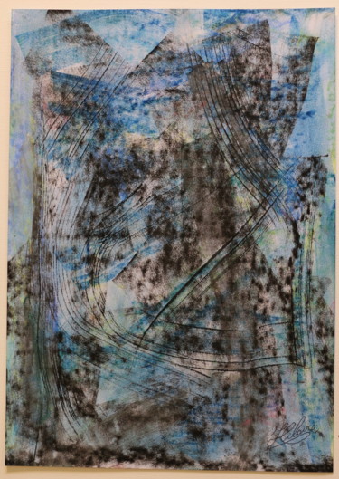 Malerei mit dem Titel "5 / Griffures de Nu…" von Jean-Christophe Hilaire, Original-Kunstwerk, Pastell