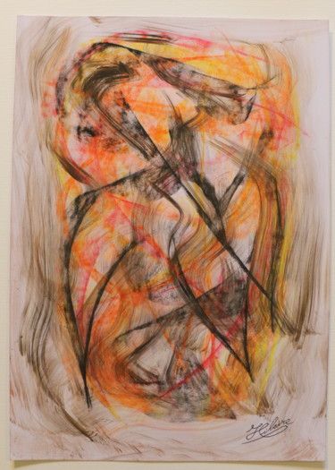 Malerei mit dem Titel "4 / La Danseuse Ech…" von Jean-Christophe Hilaire, Original-Kunstwerk, Pastell