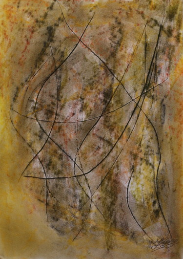 Malerei mit dem Titel "1 / Douces Courbes" von Jean-Christophe Hilaire, Original-Kunstwerk, Pastell
