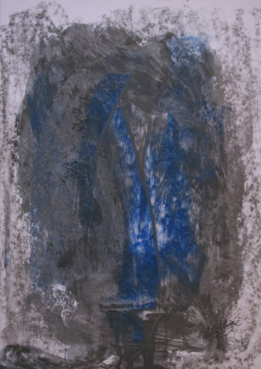 Peinture intitulée "22 / Brouillards" par Jean-Christophe Hilaire, Œuvre d'art originale, Pastel