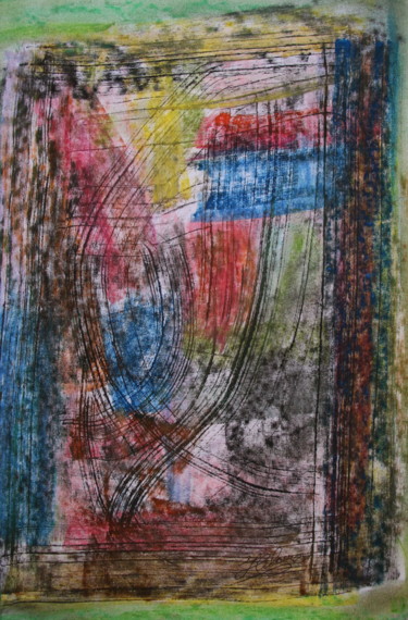 Painting titled "23 / Un clin d'oeil…" by Jean-Christophe Hilaire, Original Artwork, Pastel