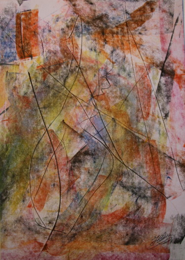 50 / Vapeurs de Certitudes Peinture intitulée "50 / Vapeurs de Cer…" par Jean-Christophe Hilaire, Œuvre d'art originale, Pastel