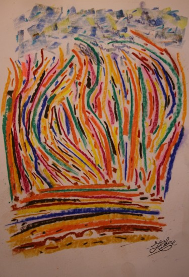 Painting titled "51 / Craies Ysage" by Jean-Christophe Hilaire, Original Artwork, Pastel