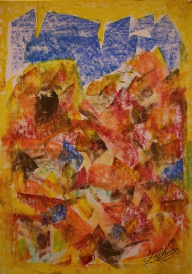 55 / Coquelicots En Fête Peinture intitulée "55 / Coquelicots En…" par Jean-Christophe Hilaire, Œuvre d'art originale, Pastel